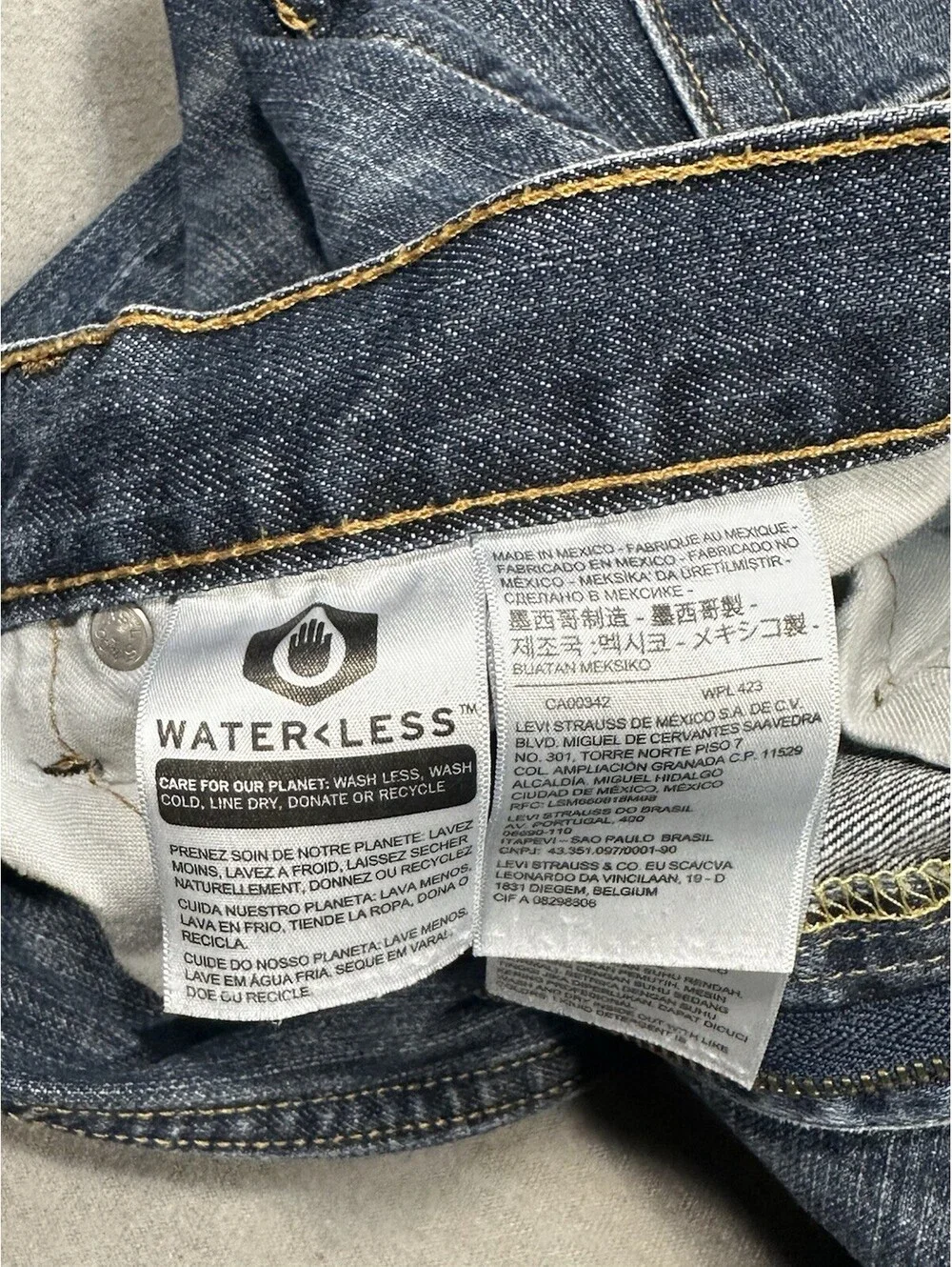 Levis 527 Bootcut Jeans Mens 34x30 Medium Wash Denim Classic Fit Waterless